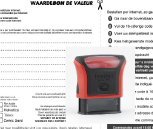 stempel met waardebon (antwoordkaart)
